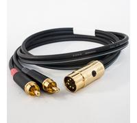 Quad Premium Aux Input Cavo. 5 Perno din A Doppio Phono Rca Cinche. Mogami Coax
