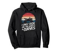 Quadbike Guido Solo Su Due Ruote In Curve Felpa con Cappuccio