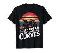 Quadbike Guido Solo Su Due Ruote In Curve Maglietta