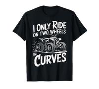 Quadbike Guido Solo Su Due Ruote In Curve Maglietta