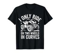 Quadbike Guido Solo Su Due Ruote In Curve Maglietta
