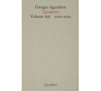 Quaderni. 2020-2021 (Vol. 13) [Hardcover] [Nov 05, 2025] Agamben, Giorgio; Di Vi