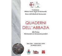 Quaderni dell'abbazia. Anno XXV-XXVI. Numero unico (2018-2019)