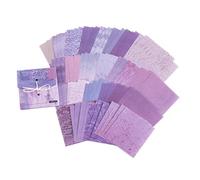 Quaderni di carta memo Note non appiccicose 100 fogli Decorativi leggeri Fai da te Facile da scrivere Piccola carta per appunti per studenti Prendere appunti Design da laboratorio (Viola)