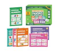 Quaderni Di Scrittura A Solchi | Giochi Educativi Per Ricalco Riutilizzabili | Quaderni Di Scrittura Numeri Per Bambini Piccoli,Per Insegnanti Ragazzi Ragazze Asilo Scuola
