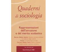 Quaderni di sociologia. Vol. 64: Rappresentazioni dell'istruzione e del merito scolastico.