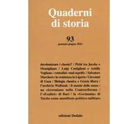 Quaderni di storia (2021). Vol. 93: Gennaio-giugno 2021.