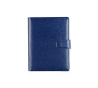 Quaderni direzionali con copertina rigida, Cartella da viaggio portatile organizer A5 con calcolatrice Business con cerniera(Blue)
