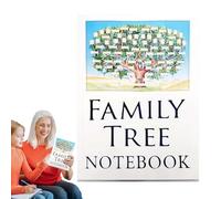 Quaderni genealogia, diagrammi 'albero genealogico da compilare, quaderni 'albero genealogico, diario | Diagrammi genealogia da compilare, libro di storia della famiglia ancestrale per Natale