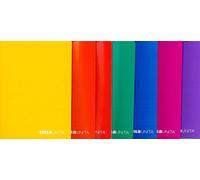 QUADERNI MAXI RIGHE DI QUINTA SENZA MARGINE TINTA UNITA - 10 PEZZI ASSORTITI