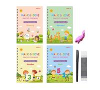 Quaderni per bambini da 3 a 5 anni: quaderni magici prescolari per praticare la scrittura | Libri di attività di apprendimento per asilo , tracciamento delle forme dei numeri