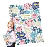 Quaderni per lavoro, quaderno primaverile | Diario spesso A5 con design floreale, blocco note inglese luglio 2025-giugno 2026 per schizzi Bullet Journaling prendere appunti College Law Work Research