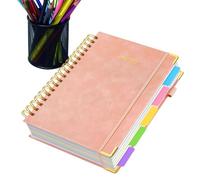 Quaderni scolastici: diario a righe B5, pagine a righe spesse, divisore rimovibile, design con copertina rigida, pianificatore portatile per studio, per ufficio, aula, università, professori