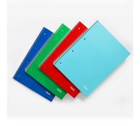 QUADERNI SPIRALATI A4 RIGATURA QUADRETTI 4MM 5 PEZZI CON FORI PER APPUNTI SCUOLA