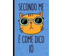 Quadernino a Quadretti 5 mm Senza Margine: Piccolo Taccuino con Gatto e Scritta Divertente/ per Appunti, Pensieri, Matematica/Misura A5