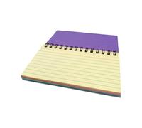 Quaderno a doppia spirale, 50 fogli a righe, tascabile, per scrivere, scrivere, fare appunti, disegnare, fare schizzi, studiare