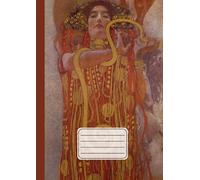Quaderno a fogli bianchi senza righe o quadretti: Gustav Klimt, Igea | Sketchbook con fogli bianchi numerati per disegnare, scrivere, prendere appunti e dipingere | 110 pagine | Formato A4