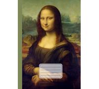 Quaderno a fogli bianchi senza righe o quadretti: Leonardo Da Vinci, Gioconda, Monnalisa | Arte in copertina | Sketchbook con fogli bianchi numerati ... appunti e dipingere | 110 pagine | Formato A4