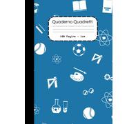 Quaderno a Quadretti 1 cm Bambino: Taccuino Appunti- Formato A4 - Per matematica e scienze - Griglia 10mm - 100 Pagine.