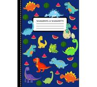 Quaderno a quadretti 1 cm - Dinosauri: Quaderni quadretti 1 cm con margine, Quaderni quadretti 1 cm 2 elementare, 100 pagine, formato A4
