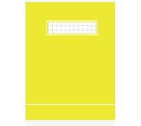 Quaderno a quadretti 1 cm: Formato A4 scuola elementare senza margine - Giallo