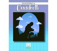 Quaderno a quadretti 1cm dinosauri: Ideale per la prima elementare | 100 pagine | Grande formato A4