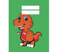 Quaderno a quadretti 1cm | Griglia 10 mm senza margine | Per Prima elementare | Dinosauro