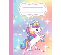 Quaderno a quadretti 1cm unicorno: Quadernone A4 | Ideale per la prima elementare | 10 mm di lato | Formato grande | 120 pagine
