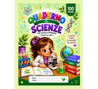 Quaderno a QUADRETTI 1X1 cm. Per 1ª Elementare - adatto Scuola Primaria Formato Grande A4: Quaderno scolastico a quadretti per classe prima , 100 ... e cognome | Collana Bimbi a scuola Scrittura