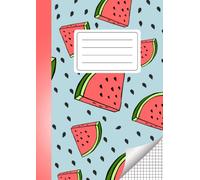 Quaderno a quadretti 5 mm: Quadernone A4 | Per 4 elementare, 5 elementare, medie e superiori | Senza margine | Anguria