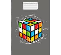 Quaderno a quadretti 5mm: Rubik Formato A4 senza margine di 5 mm | Ideale per scuola elementare, medie e superiori | idea per regalo, lavoro d'ufficio e tempo libero | 110 pagine