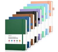 Quaderno a quadretti con 160 pagine, formato A5, formato medio (14,5 x 21,1 cm), carta a quadretti spessa 100 g/m², copertina rigida, in pelle, per scrivere, per lavoro, scuola, matematica, ingegneria