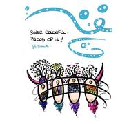Quaderno a quadretti “GLI EUCARIOTI” - Illustrazione originale SUPER COLORFUL, PROUD OF IT + retro azzurro turchese: Creature marine & microbi ... inclusive e motivazionali - A4, 100 pagine