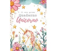 Quaderno a Quadretti Grandi: Il Mio Primo Quaderno Unicorno serie 1: Quaderno f.to A4 con Quadretti Grandi 1 cm per Bambine Scuola Elementare senza Bordi
