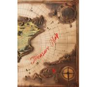 Quaderno a quadretti Treasure Map: quadernone A4, quadretti 5mm per scuola, università e ufficio