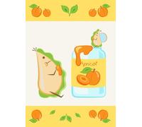 Quaderno a Righe 12 mm con Guide classe prima scuola elementare: Piadina Marmellata di Albicocche