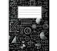 Quaderno a Righe: 120 Pagine per Appunti da 7.5" x 9.25 con Formule Matematiche: Un pratico quaderno a righe con 120 pagine, perfetto per prendere ... a scuola o a casa, nel formato 7.5" x 9.25
