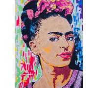 Quaderno a righe A 4, 80 pagine. Frida Pop Art: Schreibheft, Notizheft liniert DN 4, 80 Seiten.