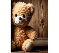 Quaderno a righe con fantasia orso " Teddy ".: Quaderno in formato A4 8 mm 100 pagine per scuole 4à, 5à elementare, scuola media e superiore. con fantasia orso " Teddy ".
