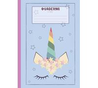 Quaderno a Righe con Unicorno A4: Un Buon Taccuino di Formato Grande Ideale per la Scuola