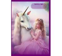 Quaderno a righe con Unicorno: Formato A4, Per 1° e 2° elementare, Righe con margine