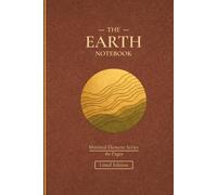 QUADERNO A RIGHE: Copertina Terra elemento Minimal ed Elegante per Appunti, Studio, lavoro e viaggi - Serie Element - Formato 6*9
