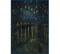 Quaderno a righe: Notte stellata - Van Gogh | Linea Notebook elementari, medie, superiori, università | Righe senza margine | Formato A4 Copertina flessibile | 100 pagine