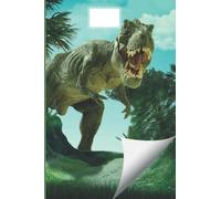 Quaderno a righe per bambini dinosauri tirannosauro T-Rex: 120 pagine con margine perfetto per la scuola elementare e scrivere temi