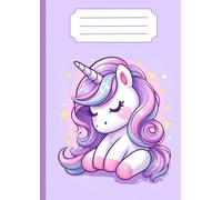 Quaderno a righe prima / seconda elementare - rigatura A - Formato A4 - Unicorno