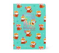 quaderno a righe small panda rosso