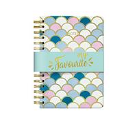 Quaderno a spirale 14 x 21 cm - Vesta Gold - Sirena