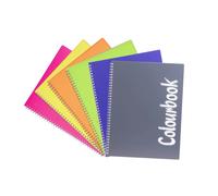 Quaderno a spirale A4 Fluo Colourbook - Rigature Quaderni: Quadretto 5 millimetri