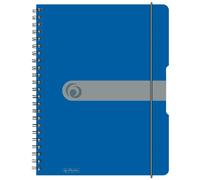 Quaderno a spirale Herlitz A4/80 PP Grid Easy Orga Blue Copertina rigida