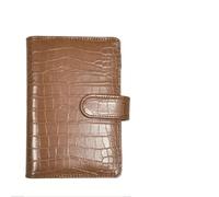 Quaderno A Spirale Loose-leaf Notebook Cover Stationery Hand Ledger Notebook Planner PU Leather Case For Noteook Binder Journal Binder(Brown,A5)